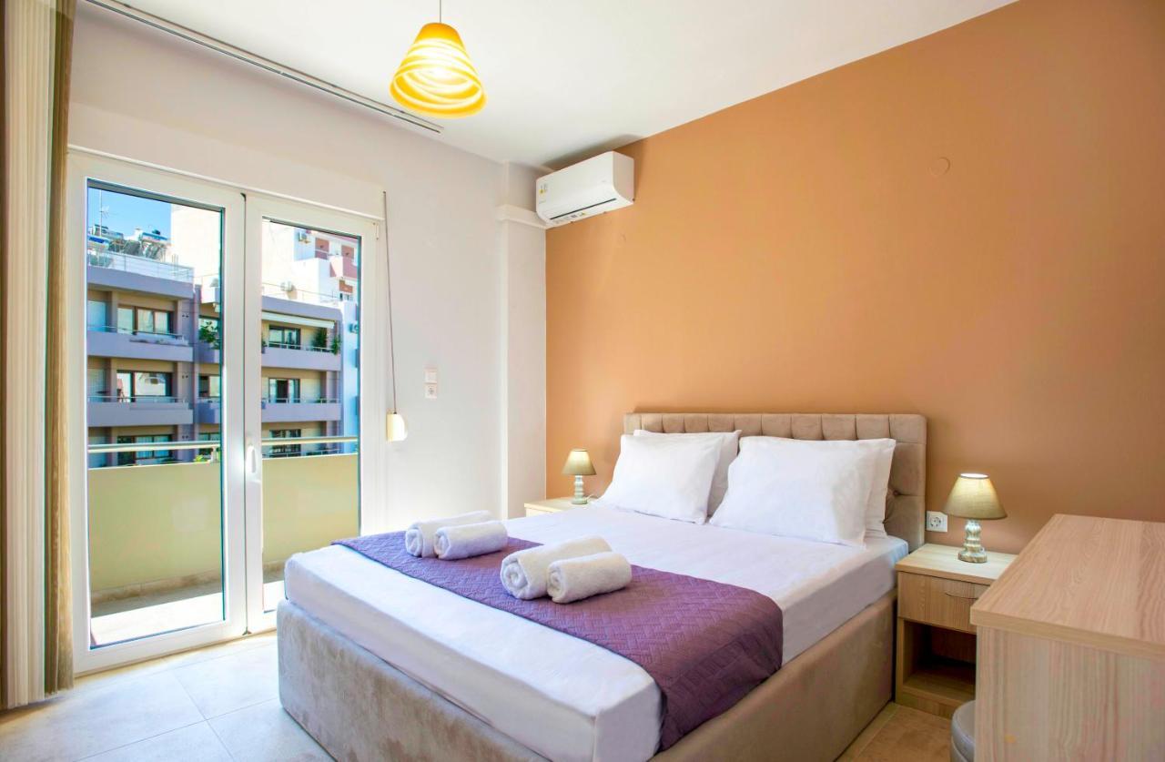 הרקליון Comfy Central 1 Bedroom Apt With Terrace And View מראה חיצוני תמונה